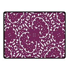 Magenta And White Abstract Print Pattern Double Sided Fleece Blanket (small)  by dflcprintsclothing