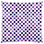 Shades Of Purple Polka Dots Large Cushion Case (Two Sides) Front