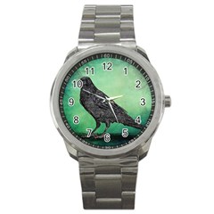 Raven - In Green - Sport Metal Watch by WensdaiAmbrose