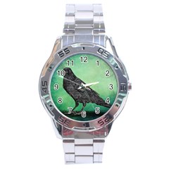 Raven - In Green - Stainless Steel Analogue Watch by WensdaiAmbrose