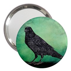 Raven - In Green - 3  Handbag Mirrors by WensdaiAmbrose