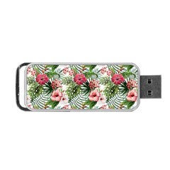 Tropical flowers Portable USB Flash (Two Sides)