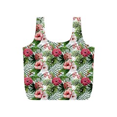 Tropical flowers Full Print Recycle Bag (S)