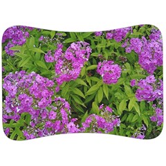 Stratford Garden Phlox Velour Seat Head Rest Cushion by Riverwoman