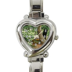 Garden Of The Phoenix Heart Italian Charm Watch by Riverwoman