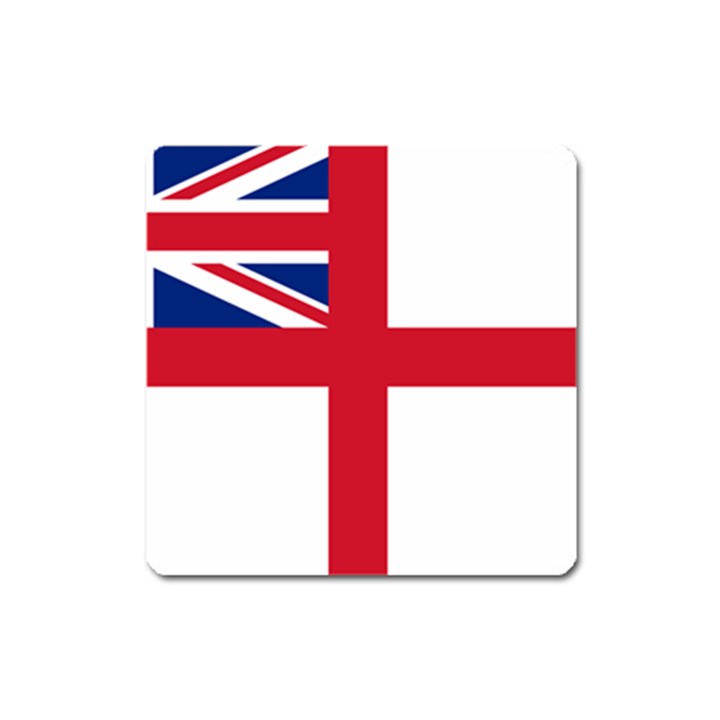 White Ensign of Royal Navy Square Magnet