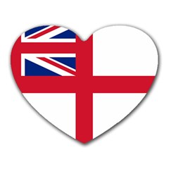 White Ensign Of Royal Navy Heart Mousepads by abbeyz71