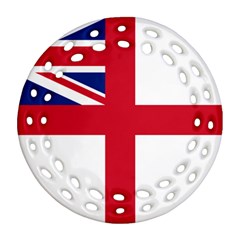 White Ensign Of Royal Navy Round Filigree Ornament (two Sides) by abbeyz71