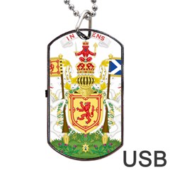 Royal Coat Of Arms Of Kingdom Of Scotland, 1603-1707 Dog Tag Usb Flash (two Sides) by abbeyz71