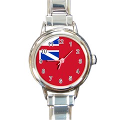 British Red Ensign, 1707–1801 Round Italian Charm Watch by abbeyz71
