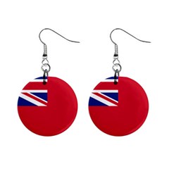 Civil Ensign Of United Kingdom Mini Button Earrings by abbeyz71