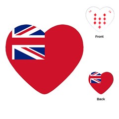 Civil Ensign Of United Kingdom Playing Cards (heart)