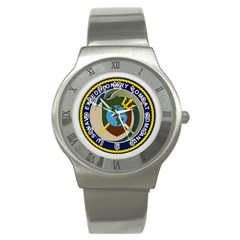 Seal Of United States Navy Expeditionary Combat Command Stainless Steel Watch by abbeyz71