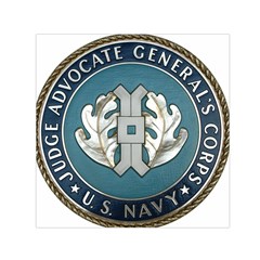 Seal Of United States Navy Judge Advocate General s Corps Small Satin Scarf (square) by abbeyz71