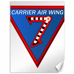 Patch Insignia Of United States Navy Aircraft Carrier Air Wing Seven Canvas 36  X 48  by abbeyz71