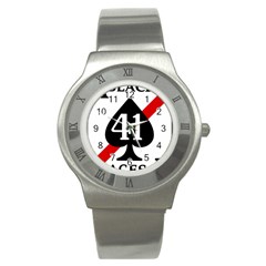 United States Navy Strike Fighter Squadron 41 Stainless Steel Watch by abbeyz71