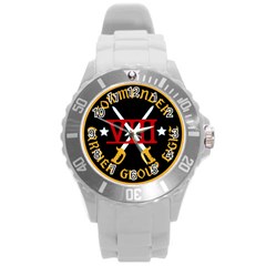 United States Navy Carrier Strike Group 8 Emblem Round Plastic Sport Watch (l) by abbeyz71