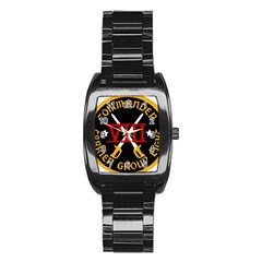 United States Navy Carrier Strike Group 8 Emblem Stainless Steel Barrel Watch by abbeyz71