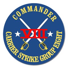 Carrier Strike Group 8 ???emblem Magnet 5  (round) by abbeyz71