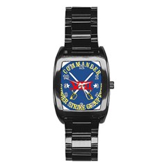 Carrier Strike Group 8 ???emblem Stainless Steel Barrel Watch by abbeyz71