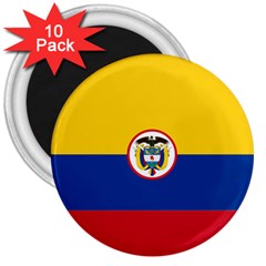 Coat Of Arms Of The Colombian Navy 3  Magnets (10 Pack)  by abbeyz71