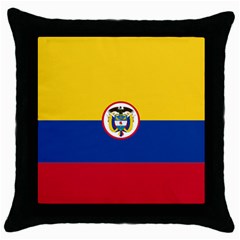 Coat Of Arms Of The Colombian Navy Throw Pillow Case (black)