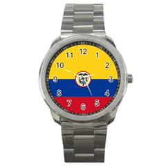 Coat Of Arms Of The Colombian Navy Sport Metal Watch by abbeyz71