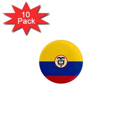 Naval Ensign Of Colombia 1  Mini Magnet (10 Pack)  by abbeyz71
