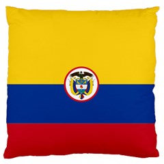 Naval Ensign Of Colombia Standard Flano Cushion Case (one Side) by abbeyz71