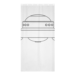 Alien Space Ufo Extraterrestrial Shower Curtain 36  X 72  (stall)  by Wegoenart