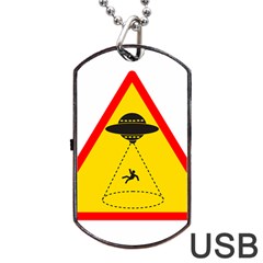 Sign Road Road Sign Traffic Dog Tag Usb Flash (one Side) by Wegoenart