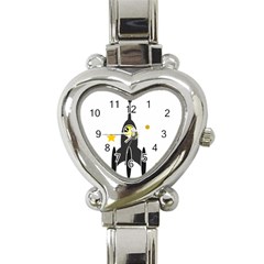 Spacecraft Star Emoticon Travel Heart Italian Charm Watch by Wegoenart