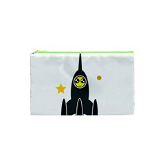 Spacecraft Star Emoticon Travel Cosmetic Bag (xs) by Wegoenart