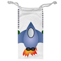 Spaceship Rocket Space Game Cosmos Jewelry Bag by Wegoenart