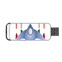 Spaceship Rocket Space Game Cosmos Portable Usb Flash (two Sides) by Wegoenart