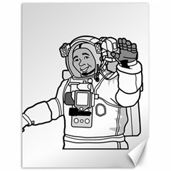 Astronaut Space Exploration Helmet Canvas 18  X 24  by Wegoenart