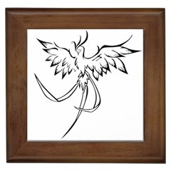 Phoenix Mythical Bird Animal Framed Tiles by Wegoenart