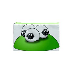 Sheep Agriculture Hill Group Flock Cosmetic Bag (xs) by Wegoenart