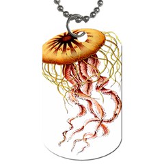 Animal Art Forms In Nature Jellyfish Dog Tag (one Side) by Wegoenart