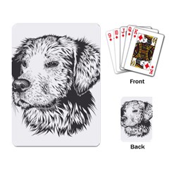 Dog Animal Domestic Animal Doggie Playing Cards Single Design by Wegoenart