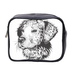 Dog Animal Domestic Animal Doggie Mini Toiletries Bag (two Sides)