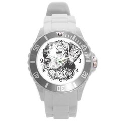 Dog Animal Domestic Animal Doggie Round Plastic Sport Watch (l) by Wegoenart