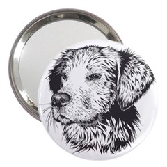 Dog Animal Domestic Animal Doggie 3  Handbag Mirrors by Wegoenart