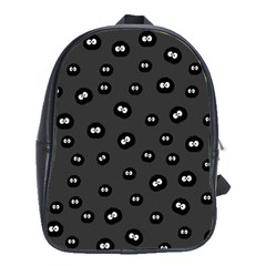 Totoro - Soot Sprites Pattern School Bag (large) by Valentinaart