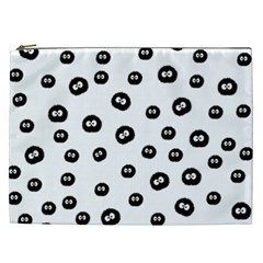 Totoro - Soot Sprites Pattern Cosmetic Bag (xxl) by Valentinaart