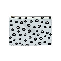 Totoro - Soot Sprites Pattern Cosmetic Bag (medium) by Valentinaart