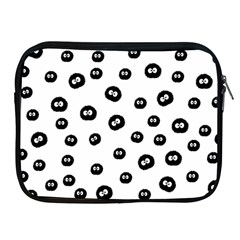 Totoro - Soot Sprites Pattern Apple Ipad 2/3/4 Zipper Cases by Valentinaart