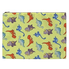 Dinosaurs - Yellow Finch Cosmetic Bag (xxl) by WensdaiAmbrose