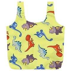 Dinosaurs - Yellow Finch Full Print Recycle Bag (xl) by WensdaiAmbrose