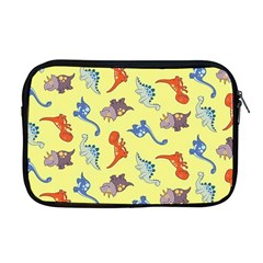 Dinosaurs - Yellow Finch Apple Macbook Pro 17  Zipper Case by WensdaiAmbrose